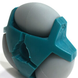 Multidirectioneel wiel met 3 rollers, 48 mm