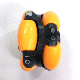 Multi-directional wheel with 8 rollers, 70 mm